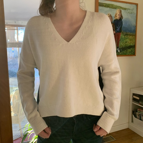 SKULL CASHMERE blue and white sweater - Picture 5 of 7